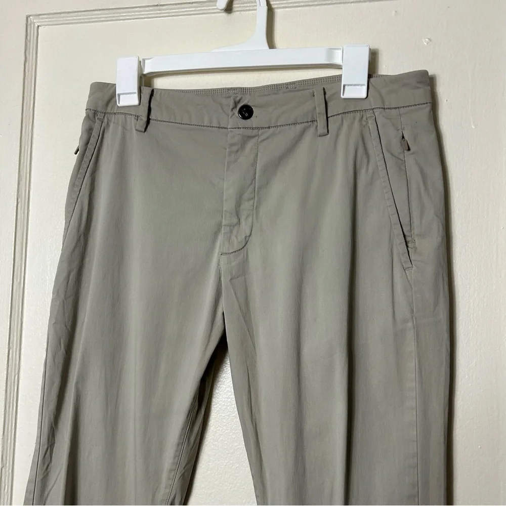 Birddogs tan chino performance stretch unlined pants men's 32 trouser